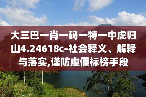 大三巴一肖一碼一特一中虎射線檢測（RT）,超聲波檢測（UT）歸山4.24618c-社會釋義、解釋與落實,謹防虛假標榜手段